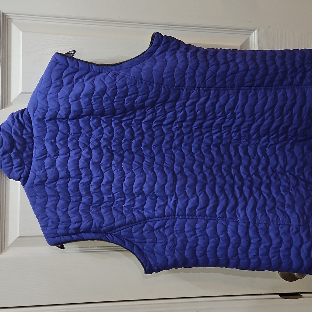 Free Country Purple Gray Reversible Quilted Fleece Vest Sz XL - Picture 6 of 9